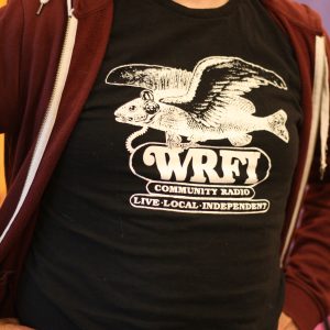 Classic Flying Fish Tee - Unisex Tee Shirt (Black w/ White Ink)