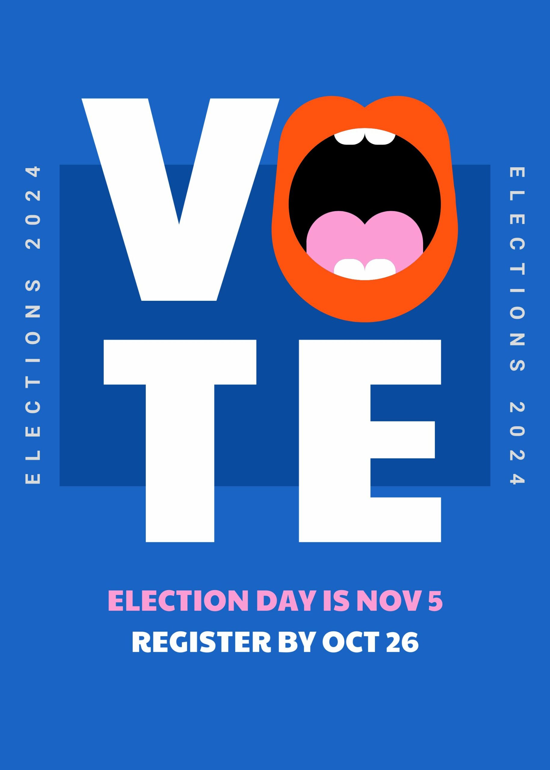 Blue and Orange Bold Voter Empowerment Campaign Instagram Story