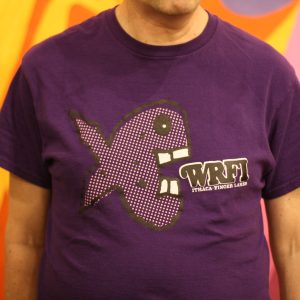 Fish CHOMP Tee Shirt (Purple) (Design by Johnny Dowd)