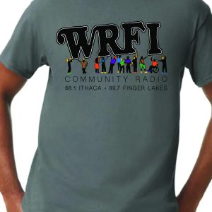 Community Build Tee - Unisex Tee Shirt (Grey & Colored Ink) - Small