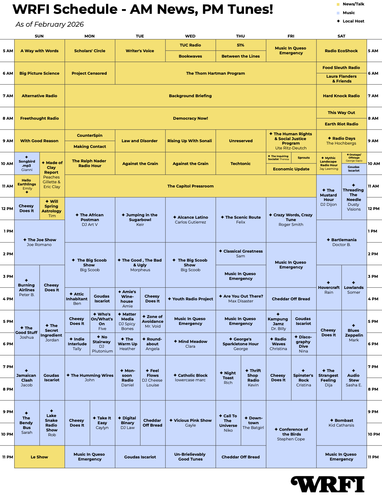 2026-02-02- WRFI Program Schedule
