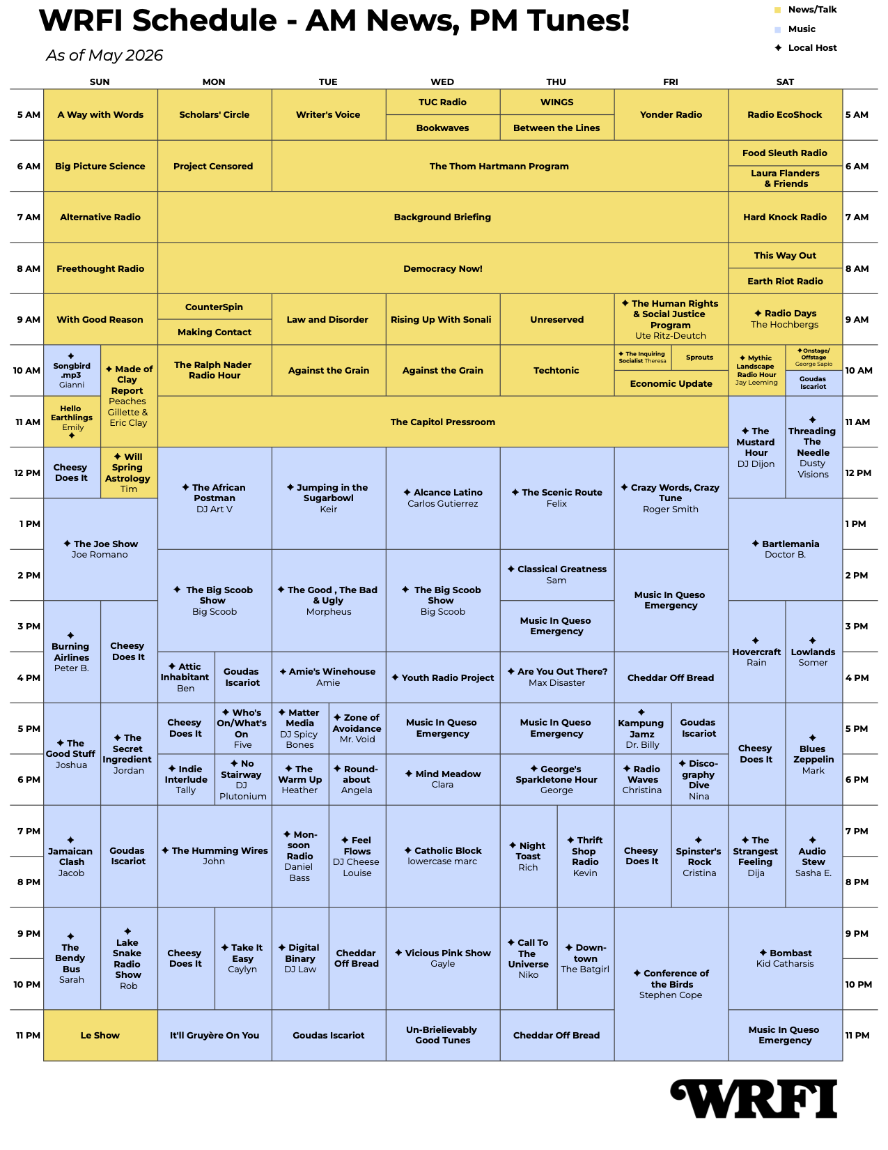 May-9- 2026 Website WRFI Program Schedule
